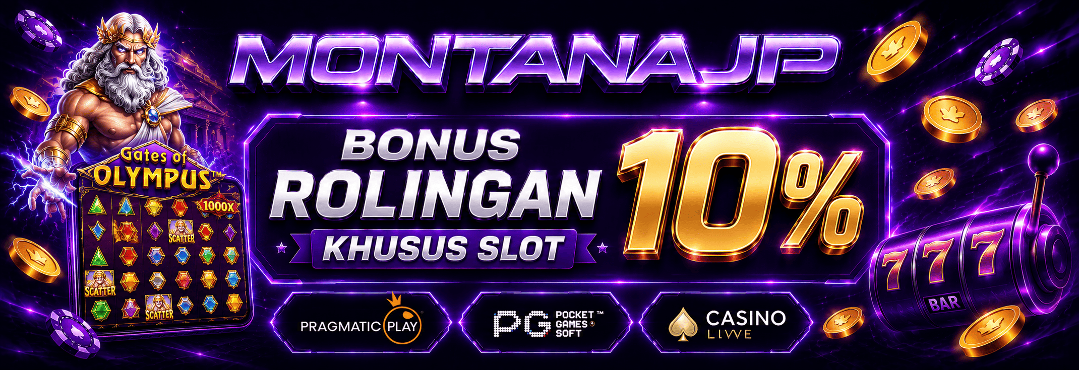 BONUS ROLLINGAN SLOT 10%